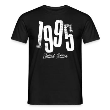 1995 Année de naissance Anniversaire Année de naissance - T-shirt homme - noir - Devant - AI Model Male 178 light (178cm)