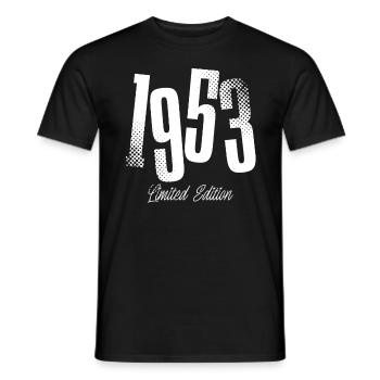 1953 Jahrgang Geburtstag Baujahr Geboren - Männer T-Shirt - Schwarz - Vorne - AI Model Male 178 light (178cm)