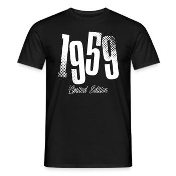 1959 Jahrgang Geburtstag Baujahr Geboren - Männer T-Shirt - Schwarz - Vorne - AI Model Male 178 light (178cm)