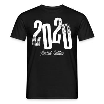 2020 Année de naissance Année de naissance - T-shirt homme - noir - Devant - AI Model Male 178 light (178cm)