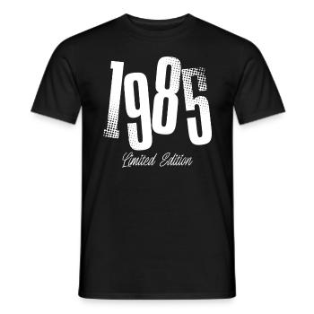 1985 Jahrgang Geburtstag Baujahr Geboren - Männer T-Shirt - Schwarz - Vorne - AI Model Male 178 light (178cm)
