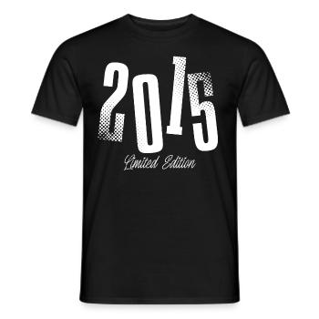 2015 Année de naissance Année de naissance - T-shirt homme - noir - Devant - AI Model Male 178 light (178cm)
