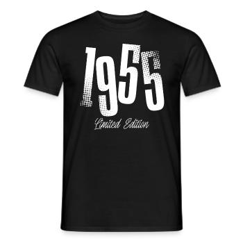1955 Jahrgang Geburtstag Baujahr Geboren - Männer T-Shirt - Schwarz - Vorne - AI Model Male 178 light (178cm)