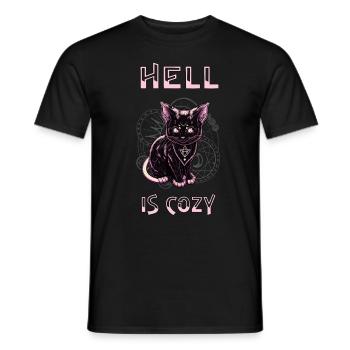 L’enfer est confortable chaton Satan Goth - T-shirt homme - noir - Devant - AI Model Male 178 light (178cm)