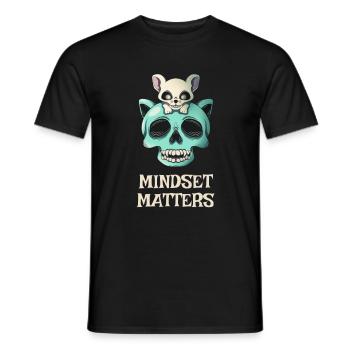 L’état d’ compte Chat Souris Motivation Entrepreneur - T-shirt homme - noir - Devant - AI Model Male 178 light (178cm)