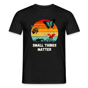 Insect Saying Insect Lover Entomology - Men's T-Shirt - black - Front - AI Model Male 178 light (178cm)