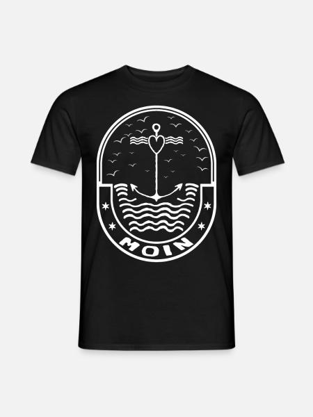 Seagull Moin Anchor - T-shirt homme - noir
