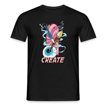 Surreale Illustration Für Künstler Und Kreative - Männer T-Shirt - Schwarz - Vorne - AI Model Male 178 light (178cm)