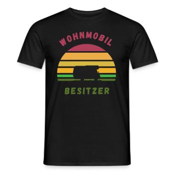 Wohnmobil Wohnmobilbesitzer Camping Camper Idee - Männer T-Shirt - Schwarz - Vorne - AI Model Male 178 light (178cm)