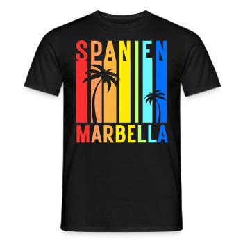 Marbella Andalusien Spanien Costa Del Sol Idee - Männer T-Shirt - Schwarz - Vorne - AI Model Male 178 light (178cm)