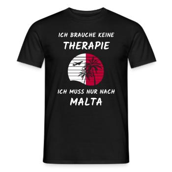 Malta Urlaub Design Mittelmeer Insel Reise Malta - Männer T-Shirt - Schwarz - Vorne - AI Model Male 178 light (178cm)
