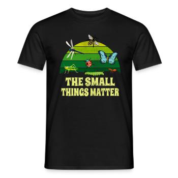 Les petites choses des insectes sont importantes entomologie - T-shirt homme - noir - Devant - AI Model Male 178 light (178cm)