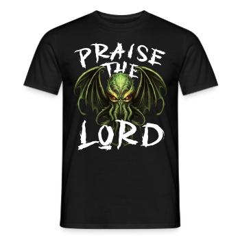 Cthulhu Lovecraft Krake Kraken Gott Mythos - Männer T-Shirt - Schwarz - Vorne - AI Model Male 178 light (178cm)