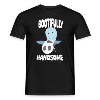 Cute ghost ghost ironing sheets halloween - Men's T-Shirt - black - Front - AI Model Male 178 light (178cm)