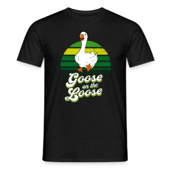 Lustige Gans Vogel Meme - Männer T-Shirt - Schwarz - Vorne - AI Model Male 178 light (178cm)