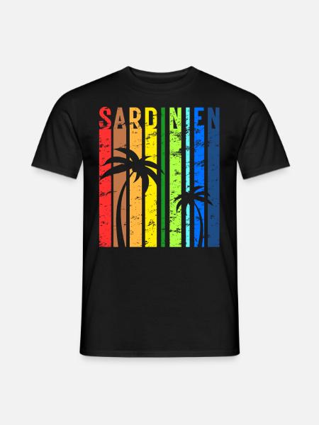 Sardinien Insel Sardegna Italien Urlaub Idee - Männer T-Shirt - Schwarz