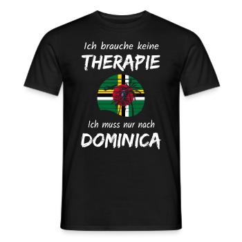 Dominica Karibik Insel Urlaub Idee - Männer T-Shirt - Schwarz - Vorne - AI Model Male 178 light (178cm)
