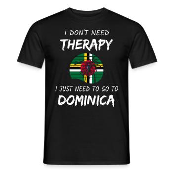Dominica Karibik Insel Urlaub Idee - Männer T-Shirt - Schwarz - Vorne - AI Model Male 178 light (178cm)