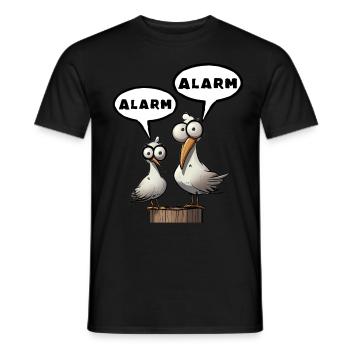 Alarm Alarm Möwie Miesmuschelartwuermchen - Männer T-Shirt - Schwarz - Vorne - AI Model Male 178 light (178cm)