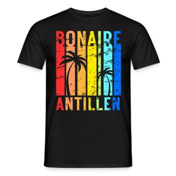 Bonaire Antillen Karibik Insel Urlaub - Männer T-Shirt - Schwarz - Vorne - AI Model Male 178 light (178cm)