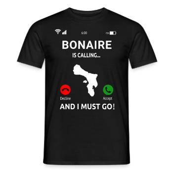 Bonaire Antillen Karibik Insel Urlaub - Männer T-Shirt - Schwarz - Vorne - AI Model Male 178 light (178cm)