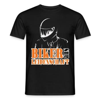 Motorrad Motorradfahrer Biker aus Leidenschaft - Männer T-Shirt - Schwarz - Vorne - AI Model Male 178 light (178cm)