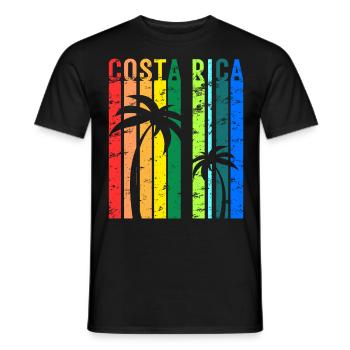 Vacances au Costa Rica en Amérique centrale - T-shirt homme - noir - Devant - AI Model Male 178 light (178cm)
