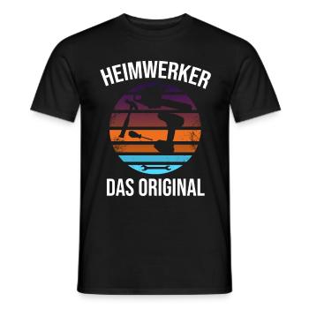 heimwerker das original - Männer T-Shirt - Schwarz - Vorne - AI Model Male 178 light (178cm)