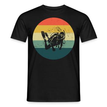Plongée sous-marine Hommes Plongée sous-marine femme Plongée sous-marine - T-shirt homme - noir - Devant - AI Model Male 178 light (178cm)