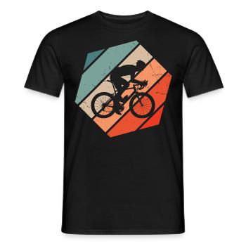 Cyclisme de route Vélo de route Vélo de route Cycliste de route - T-shirt homme - noir - Devant - AI Model Male 178 light (178cm)