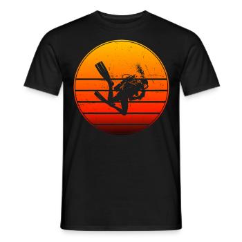 Scuba Diver Scuba Tauchen Diving Scuba Taucher - Men's T-Shirt - black - Front - AI Model Male 178 light (178cm)