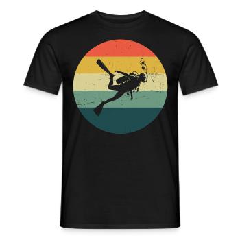Tauchen Diver Scuba Taucher Herren Scuba Diver - Männer T-Shirt - Schwarz - Vorne - AI Model Male 178 light (178cm)