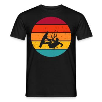Kitesurfer Kitesurf Kitesurf Femmes - T-shirt homme - noir - Devant - AI Model Male 178 light (178cm)