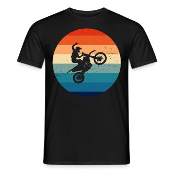 Supermoto Motocross Freestyle Motocross Hommes - T-shirt homme - noir - Devant - AI Model Male 178 light (178cm)