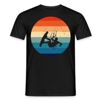Kitesurfing Kitesurfing Kite Men Kite - Men's T-Shirt - black - Front - AI Model Male 178 light (178cm)