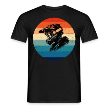 VTT Hommes Cycliste VTT Vélo de montagne - T-shirt homme - noir - Devant - AI Model Male 178 light (178cm)