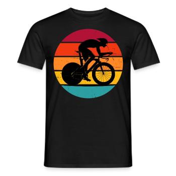 Vélo de route Cyclisme de route Vélo de route Femmes Hommes - T-shirt homme - noir - Devant - AI Model Male 178 light (178cm)