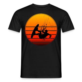 Kitesurf Femme Homme Kitesurf Kitesurf Kitesurfer - T-shirt homme - noir - Devant - AI Model Male 178 light (178cm)
