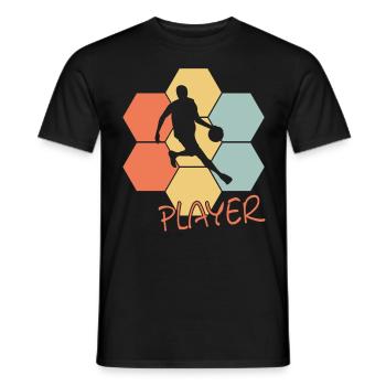 Basketball Player Bball Streetball - Männer T-Shirt - Schwarz - Vorne - AI Model Male 178 light (178cm)