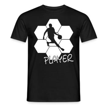 Player Basketball Streetball Bball - Männer T-Shirt - Schwarz - Vorne - AI Model Male 178 light (178cm)