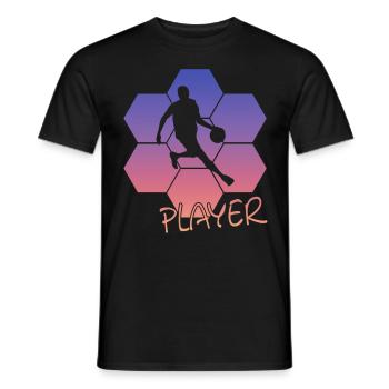 Basketball - Männer T-Shirt - Schwarz - Vorne - AI Model Male 178 light (178cm)