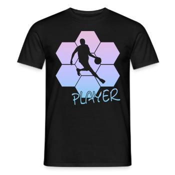 Basketball - Männer T-Shirt - Schwarz - Vorne - AI Model Male 178 light (178cm)