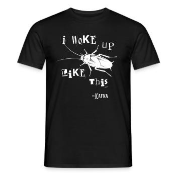 Franz Kafka Métamorphose Littérature Citation - T-shirt homme - noir - Devant - AI Model Male 178 light (178cm)