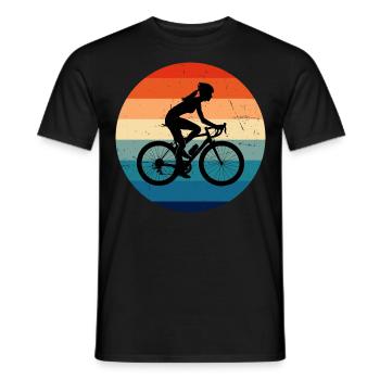 Cyclisme Homme Cyclisme Cycliste Femme - T-shirt homme - noir - Devant - AI Model Male 178 light (178cm)