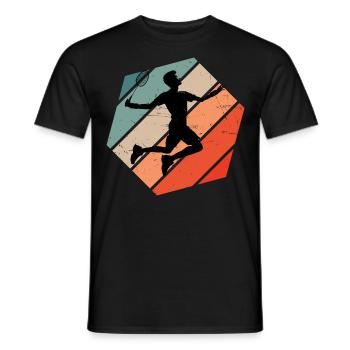 Badminton Women Badminton Men Badminton Players - Men's T-Shirt - black - Front - AI Model Male 178 light (178cm)