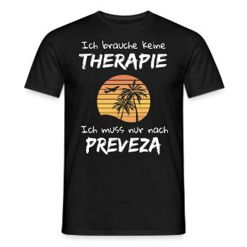Preveza Griechenland Urlaub Idee - Männer T-Shirt - Schwarz - Vorne - AI Model Male 178 light (178cm)