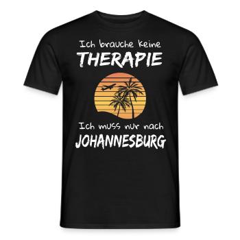 Johannesburg Südafrika Urlaub Idee - Männer T-Shirt - Schwarz - Vorne - AI Model Male 178 light (178cm)
