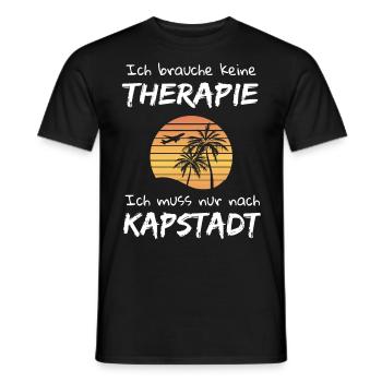 Kapstadt Südafrika Cape Town Urlaub Idee - Männer T-Shirt - Schwarz - Vorne - AI Model Male 178 light (178cm)