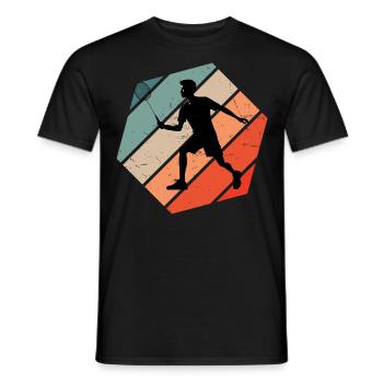 Joueur de badminton Badminton Badminton Squash - T-shirt homme - noir - Devant - AI Model Male 178 light (178cm)
