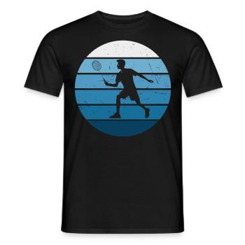 Badminton Hommes Femmes Badminton Joueur de badminton - T-shirt homme - noir - Devant - AI Model Male 178 light (178cm)